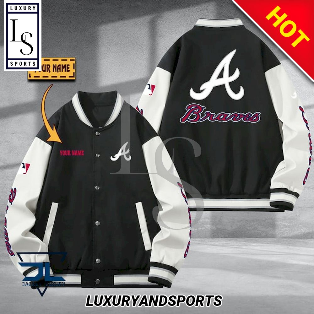 Atlanta Braves Custom Name MLB Baseball Jacket