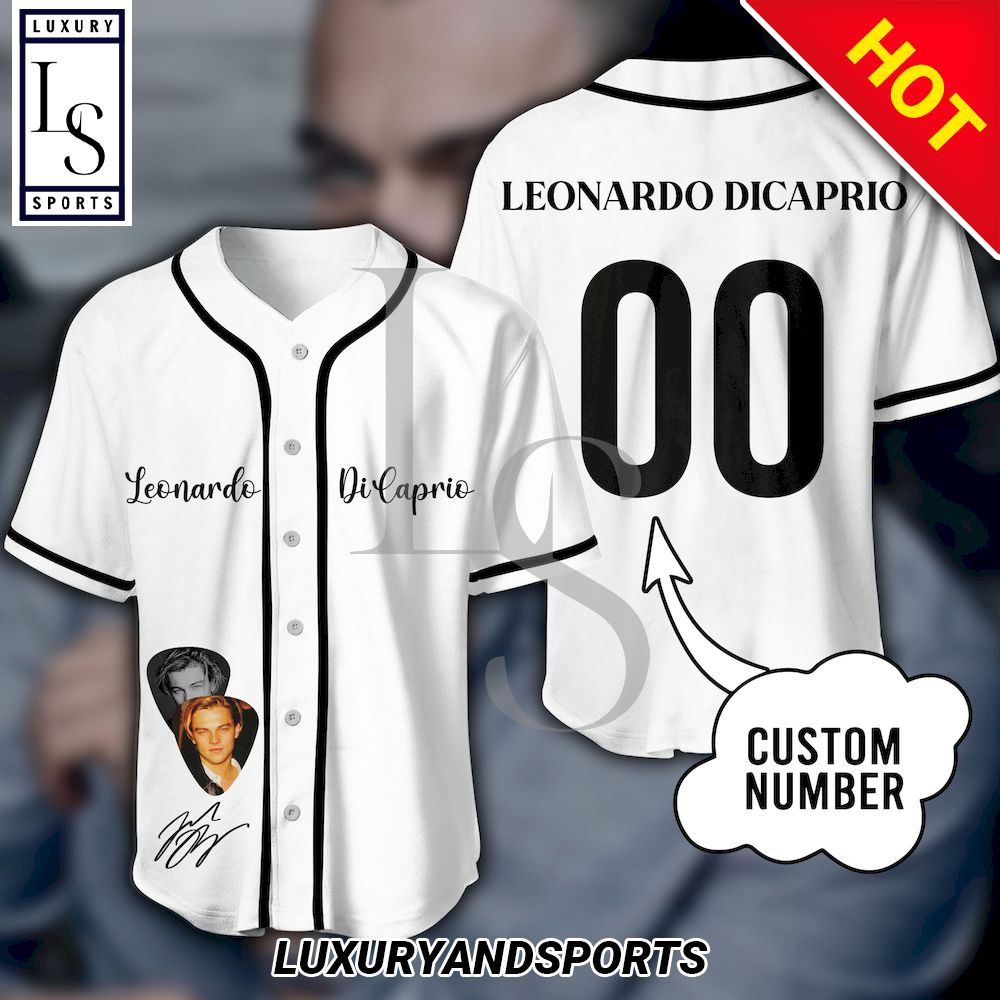 Leonardo DiCaprio Customized Baseball Jersey