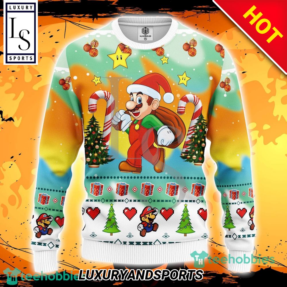 Mario Ugly Christmas Sweater Amazing Gift Men And Women Christmas Gift