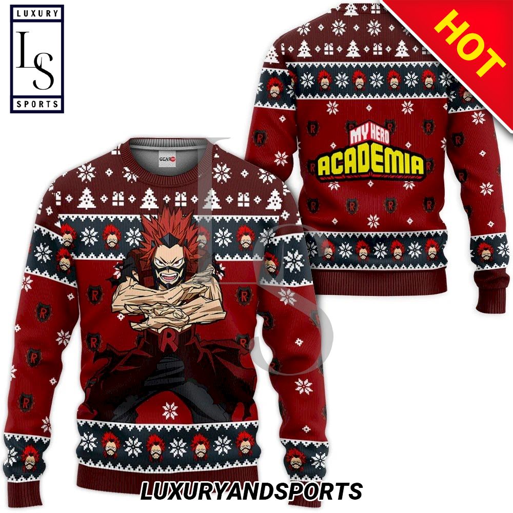 My Hero Academia Red Riot Ugly Christmas Sweater