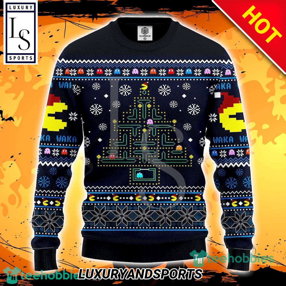 Pacman Ugly Christmas Sweater Amazing Gift Men And Women Christmas Gift