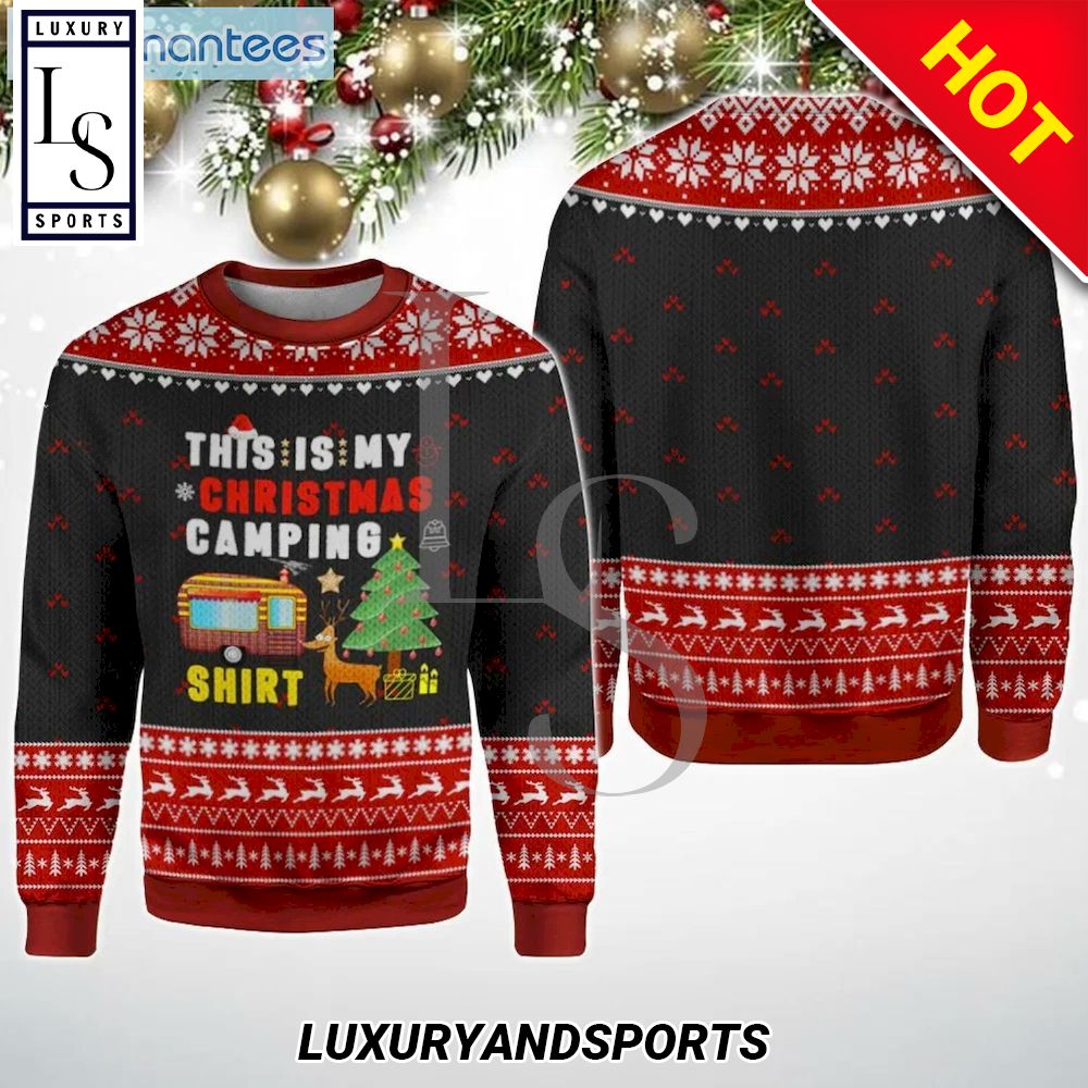 This Is My Camping Christmas Ugly Sweater