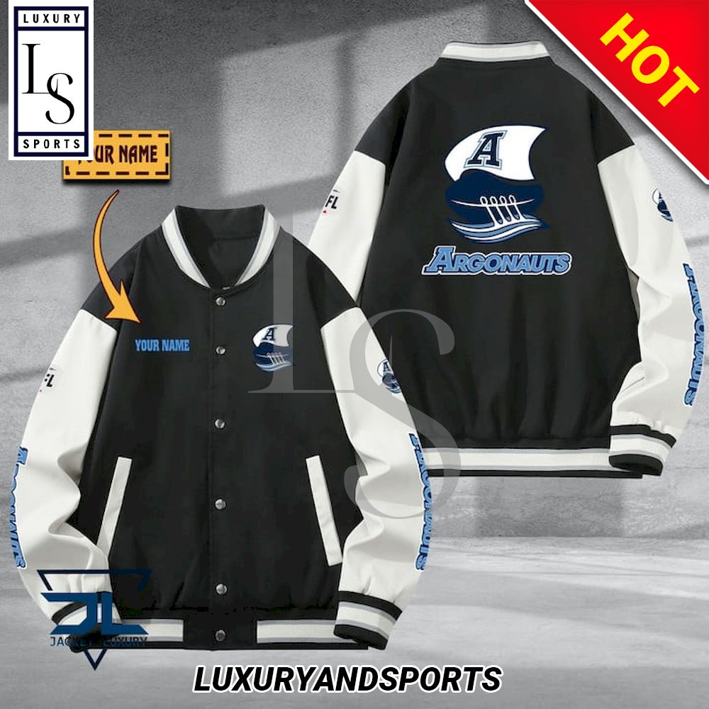 Toronto Argonauts Custom Name CFL Baseball Jacket