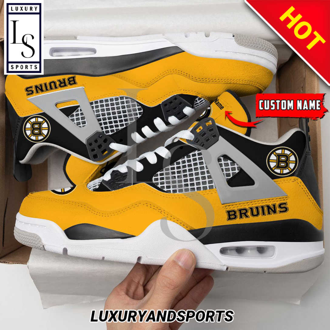 Boston Bruins Personalized Air Jordan Sneaker qcZHn.jpg