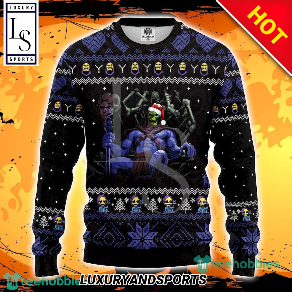 Skeletor Ugly Christmas Sweater Amazing Gift Men And Women Christmas Gift