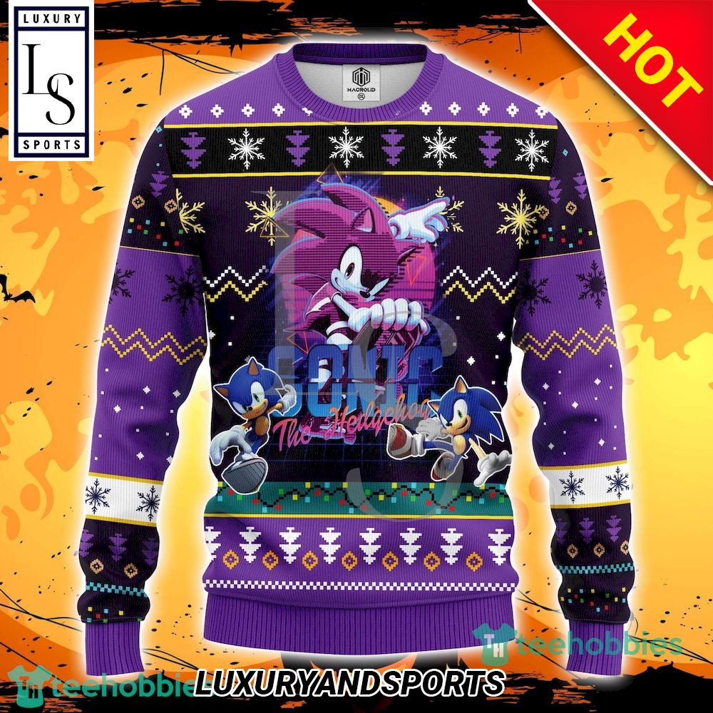 Sonic The Hedgehog Amazing Ugly Christmas Sweater