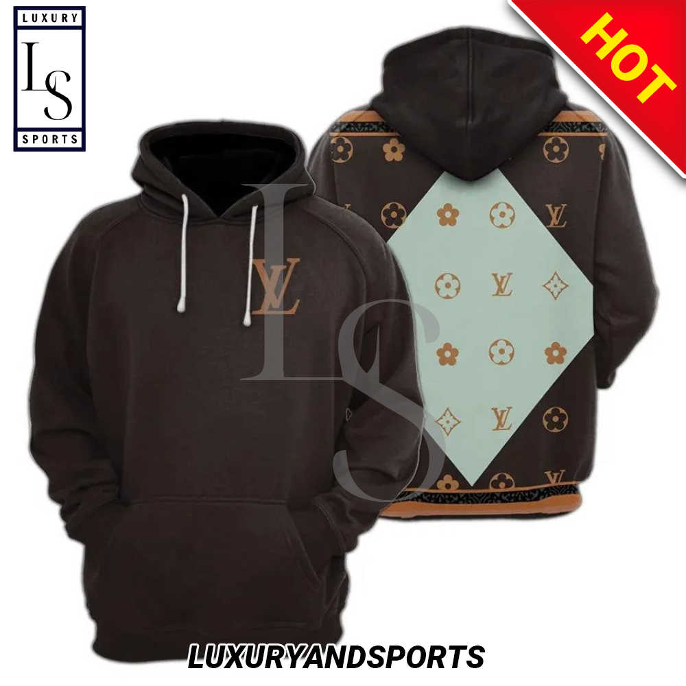 SALE] Louis Vuitton Brown Fashion Luxury Brand Premium Hoodie - Luxury &  Sports Store