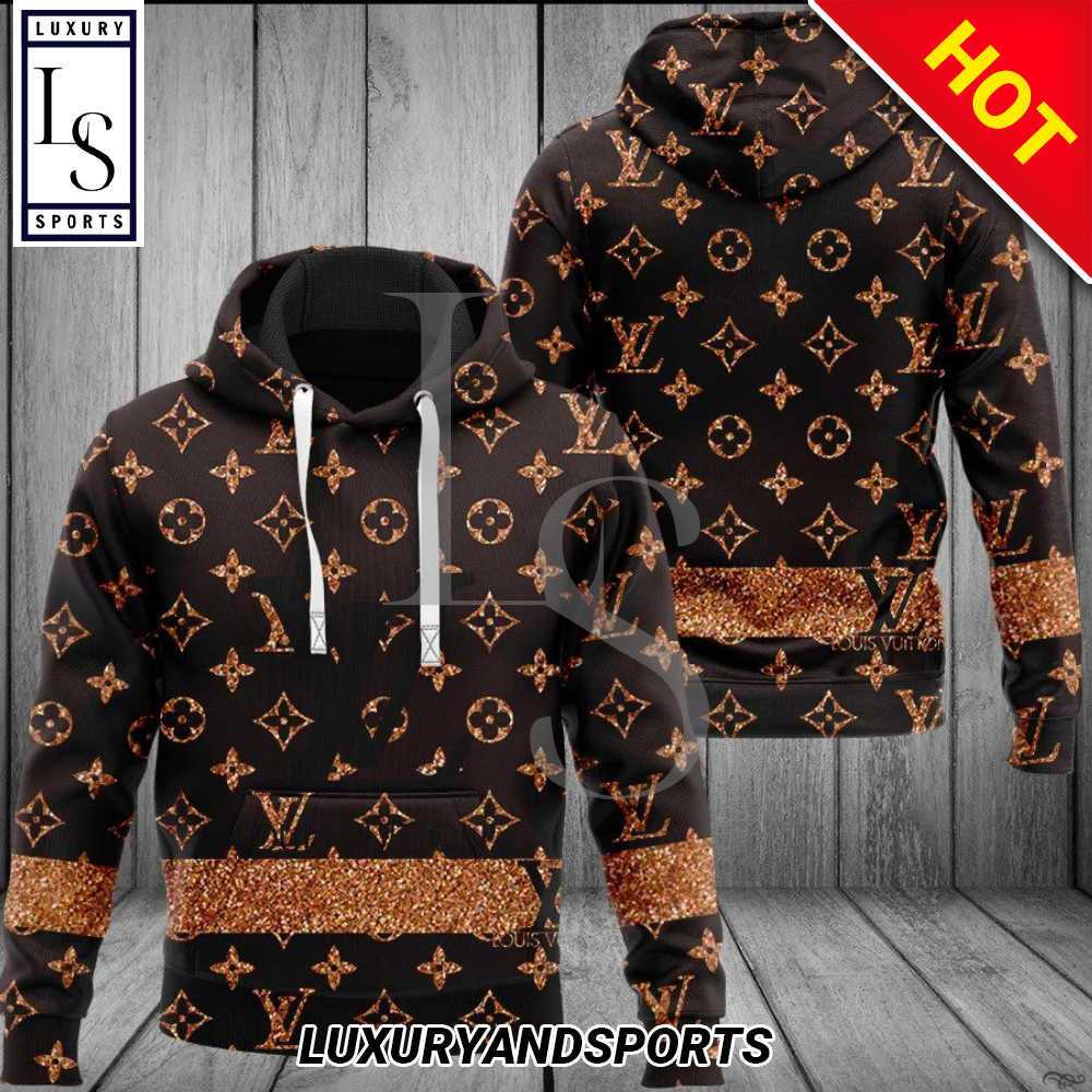 SALE] Louis Vuitton Brown Luxury Unisex Hoodie Luxury Brand