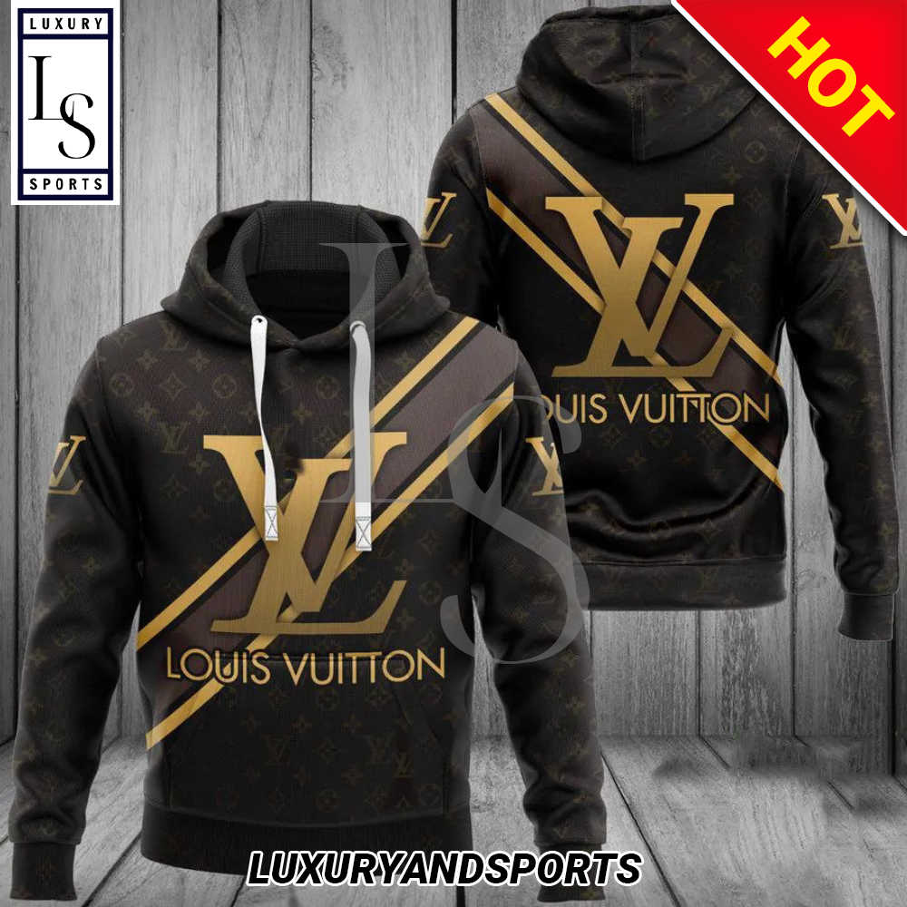 SALE] Louis Vuitton Dark Brown Hoodie LV Luxury Clothing Clothes - Luxury &  Sports Store