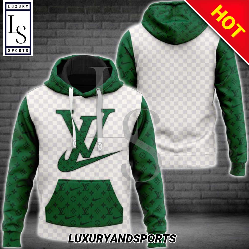 SALE] Louis Vuitton Green Logo Fashion Luxury Brand Hoodie - Luxury &  Sports Store