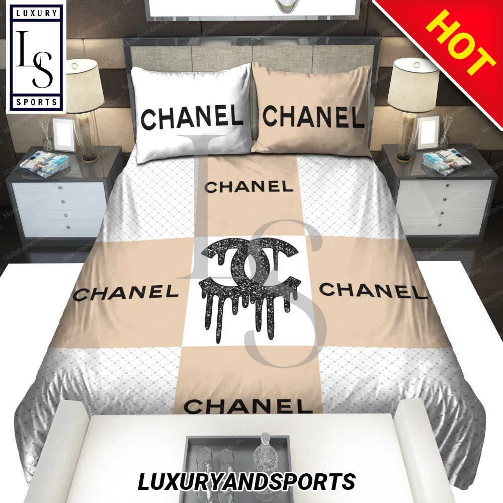 Chanel Logo Luxury Brand Bedding Set nzMeW.jpg