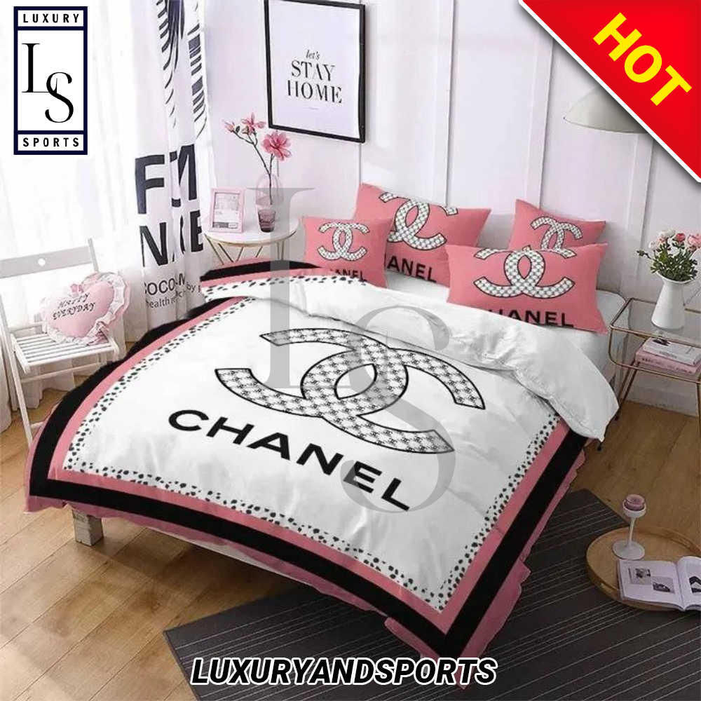 SALE] Chanel Printed Quilt Set Duvet Cover Luxury Brands Bedding Set -  Luxury & Sports Store