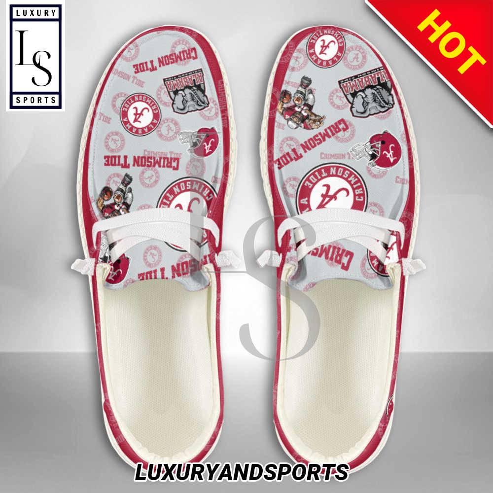 Sportwearmerch NCAA Alabama Crimson Tide Personalized Hey Dude Shoes nPftV.jpg