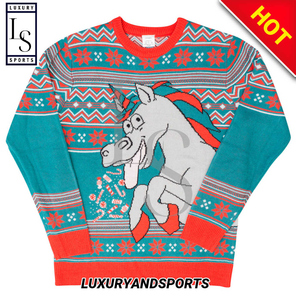 Unicorn Candy Canes and Star Dust Ugly Christmas Sweater oIiTs.jpg