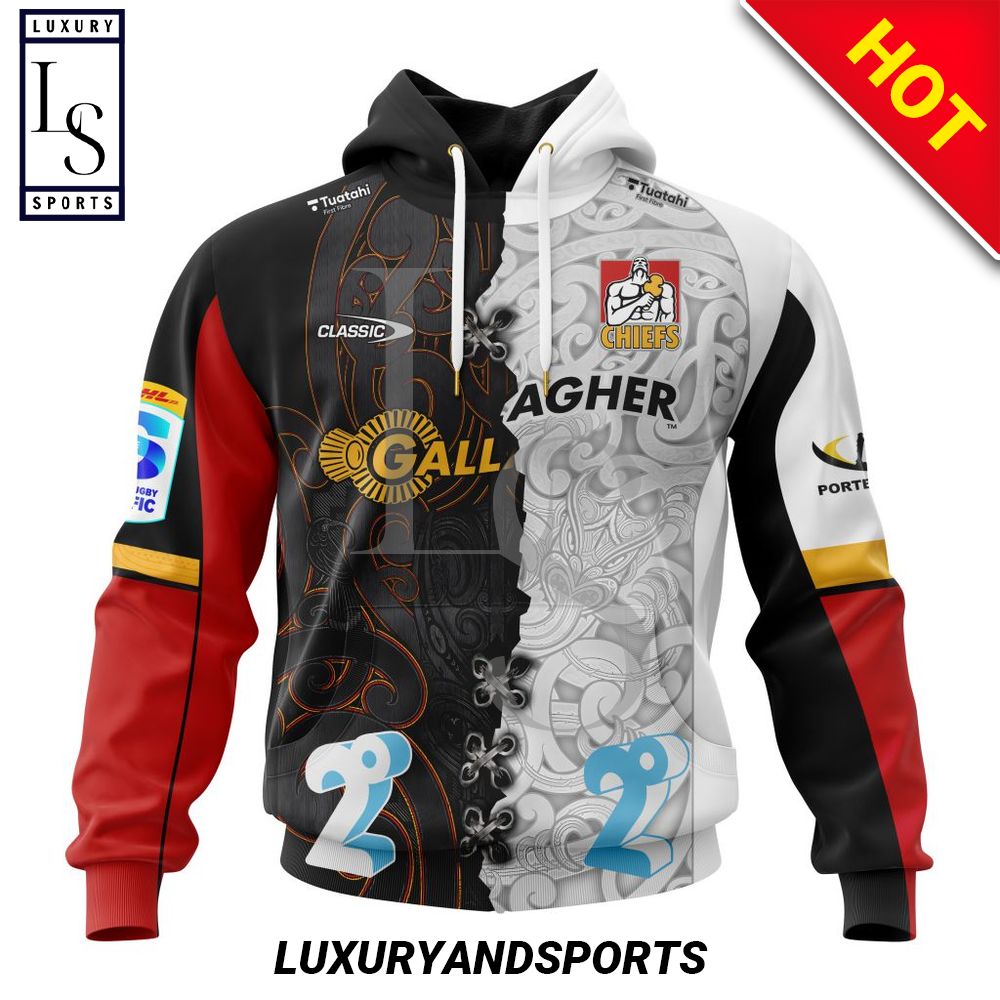 Super Rugby Gallagher Chiefs Personalized Home Mix Away Jersey Kits Hoodie