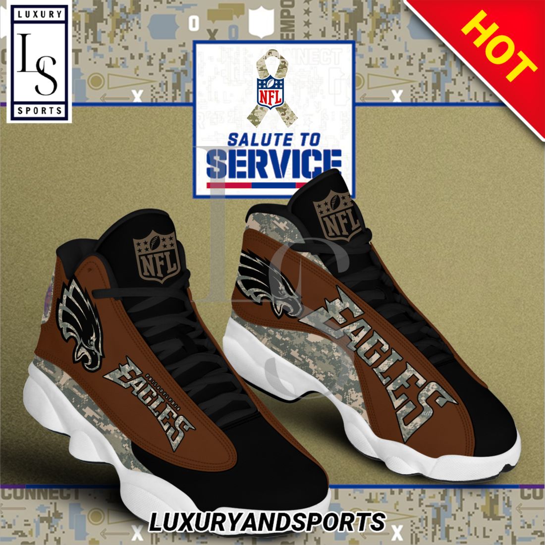 NFL Philadelphia Eagles NFL Salute To Service Air Jordan Sneaker