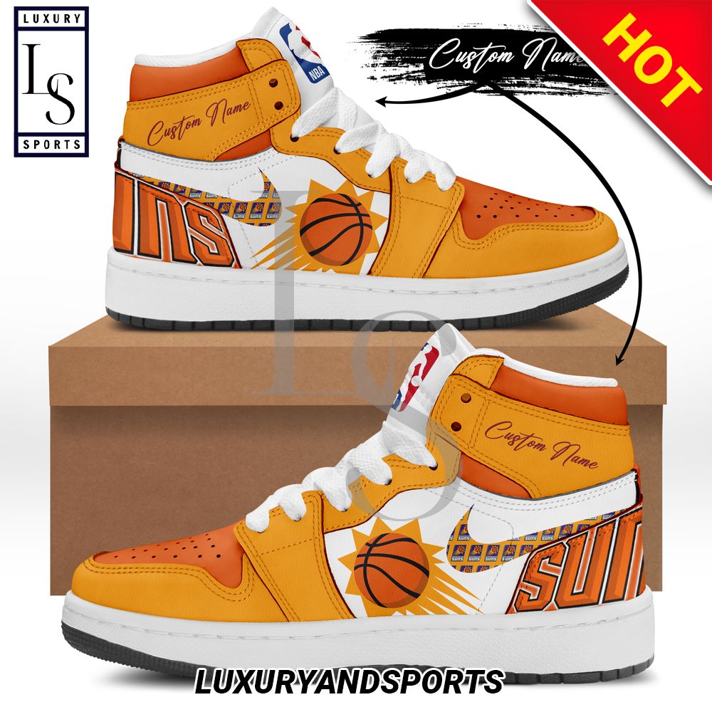 Phoenix Suns Air Jordan Sneaker Custom Name Shoes