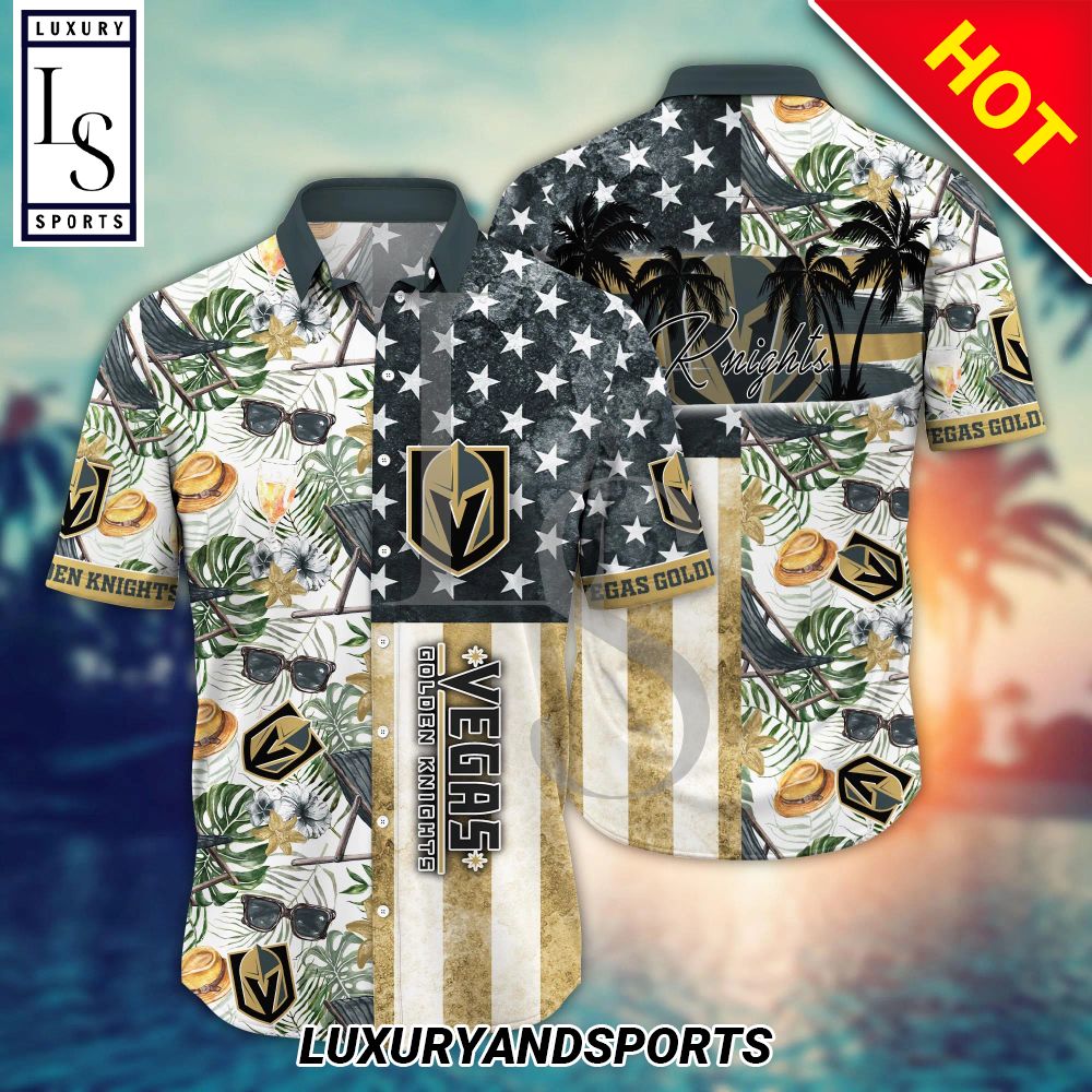 Vegas Golden Knights Nhl FlowerHawaiian Shirt