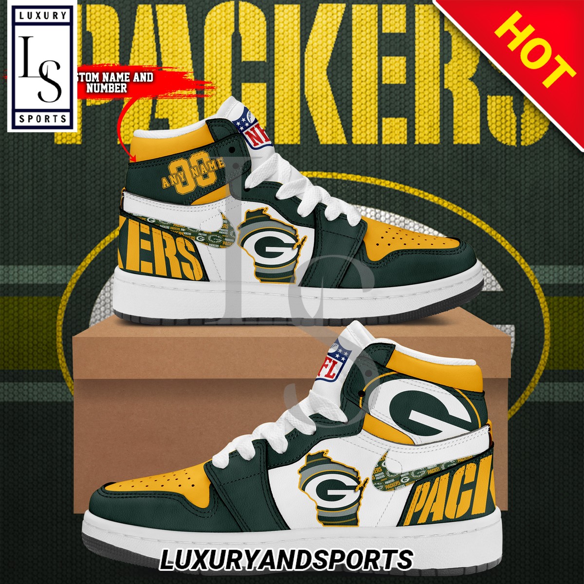 Green Bay Packers City Air Jordan Sneaker