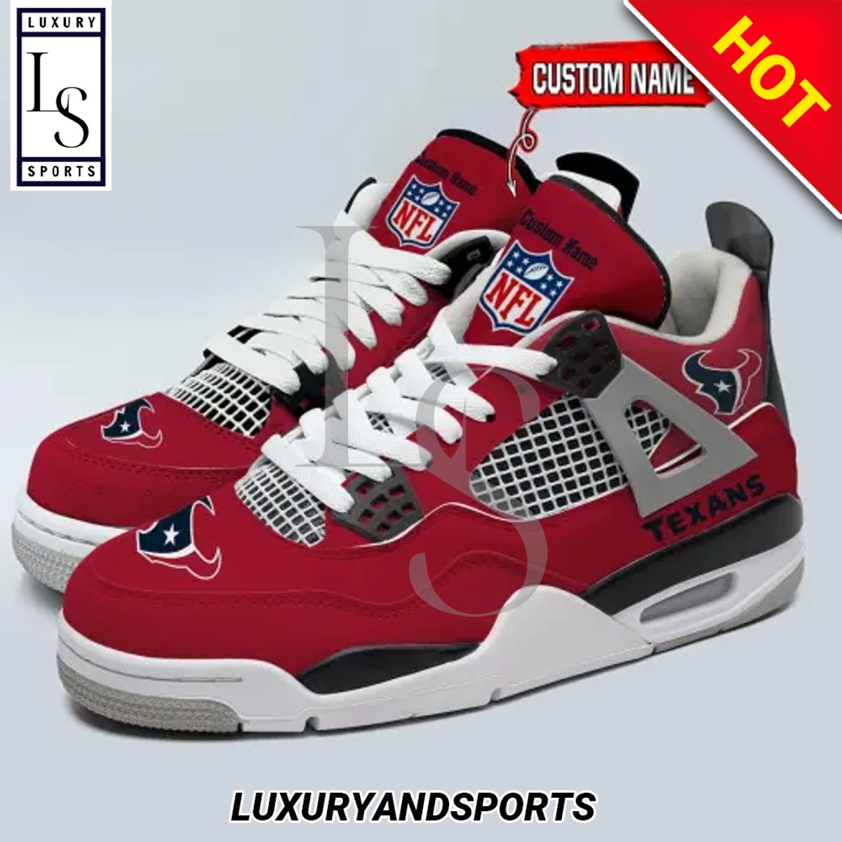 Houston Texans Personalized Air Jordan Sneaker