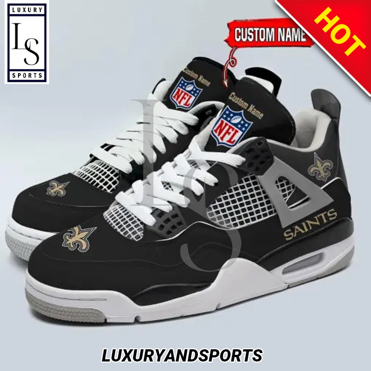 New Orleans Saints Personalized Air Jordan Sneaker