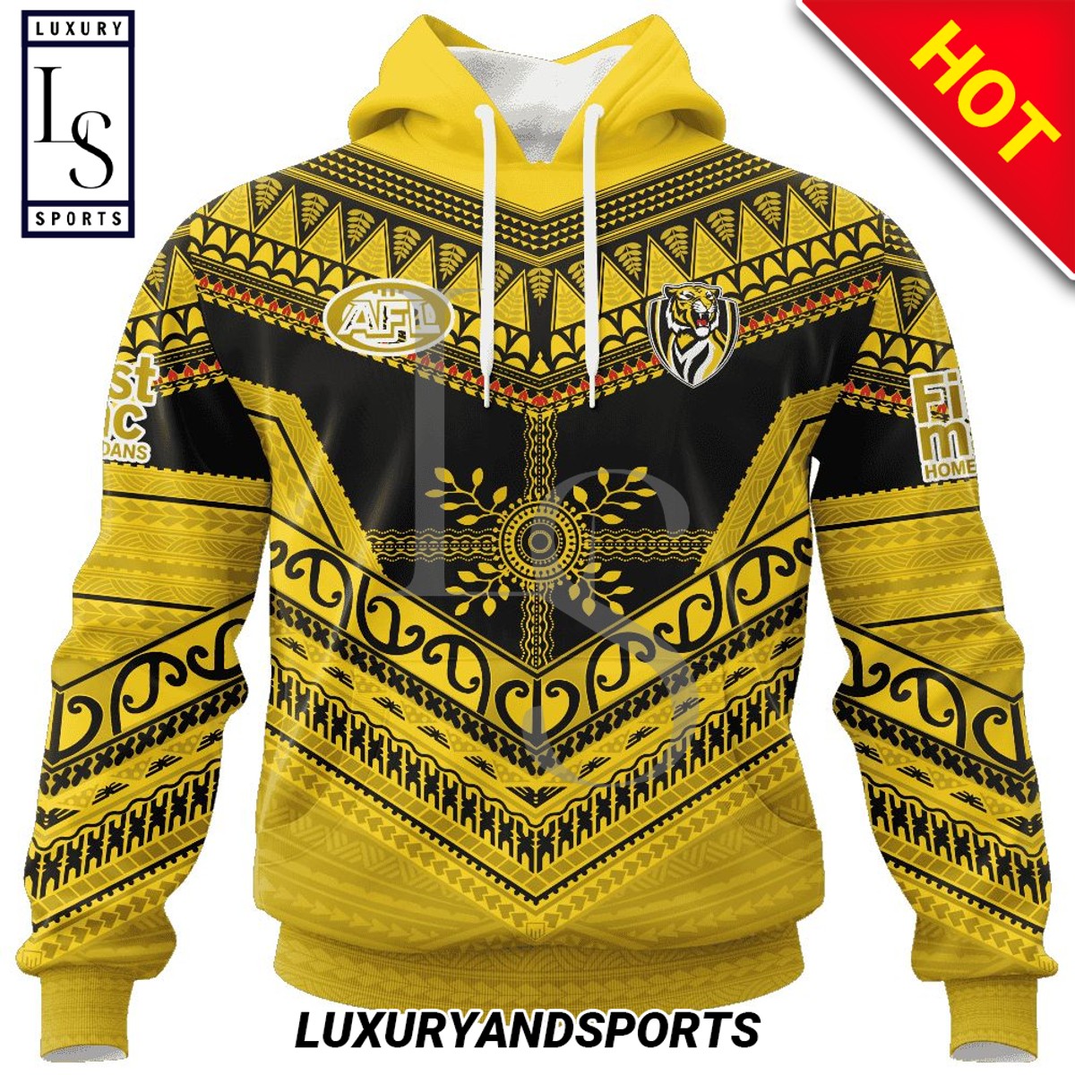 Personalized AFL Richmond Tigers Special Pasifika Hoodie
